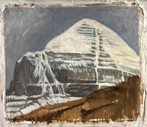 "KAILASH, SOUTH-WEST  FACE", (site study)