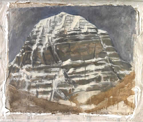 KAILASH, NORTH FACE, MORNING, (site study)