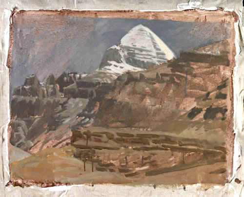 KAILASH, SOUTH-WEST FACE, (site study)