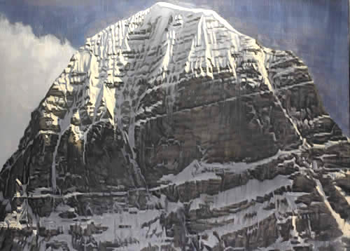 "KAILASH, NORTH FACE, EVENING "