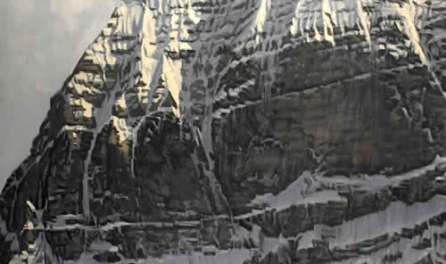 detail from KAILASH, NORTH FACE, EVENING 