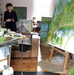 Ann Dowker in her studio - 2012