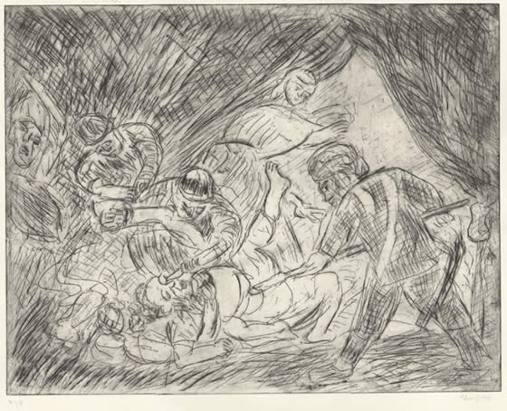 "From Rembrandt: The Blinding of Samson" by LEON KOSSOFF
