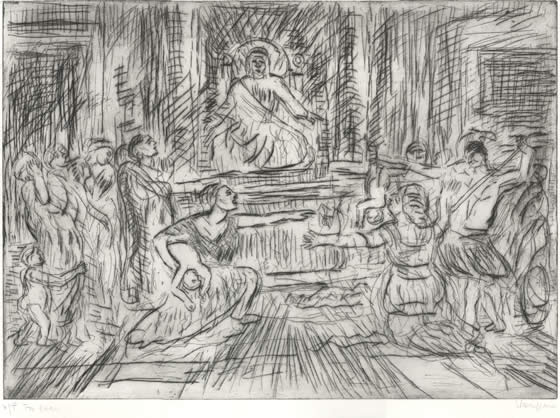 "From Poussin: Judgement of Solomon" by LEON KOSSOFF