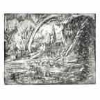 "From Rubens: From Constable: Salisbury Cathedral from the Meadows" by LEON KOSSOFF