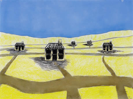 'Burnt out Houses  ' by John Davies
