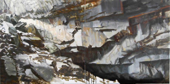 "Interior, Scawdel Cave" by JULIAN COOPER 